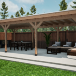 Douglas overkapping, 402 x 864 cm Verando, Pure